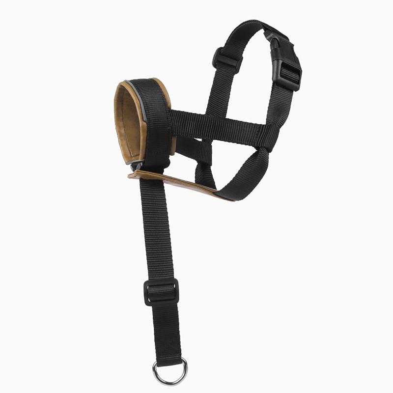 Durable Reflective Tactical Dog Muzzle Anti-Bite Anti-Barking Soft Adjustable Leather Pet Mouth Cover Dog Training Accessories S хаки