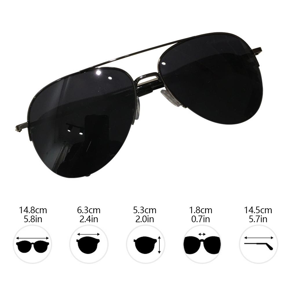 Men's Gradient Color Aviator Sunglasses Metal Semi-Rimless Frame Retro Aviator Sunglasses with UV400 Lenses for Driving Outdoor