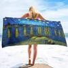 Van Gogh Starry Night Beach Towel, Classic Art Print, Quick Dry Soft Towel For Beach & Pool  Absorbent Oversized Bath Towel