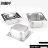 Commercial Stainless Steel 1/6 Size Food Pan