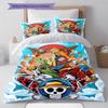 Set Copripiumino Trapuntato con Fantasia Cartone Animato Federa Decorazione per la Casa Regalo di Compleanno (1 * copripiumino + 2 * federa, senza nucleo)