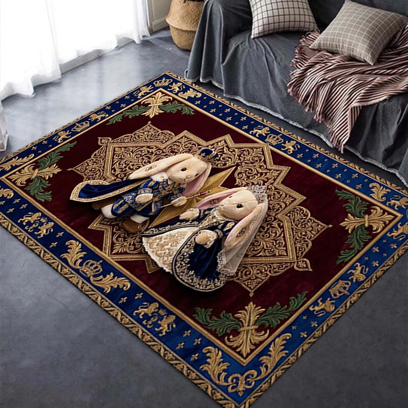 2025 New Cute Rabbit Carpet Rug for Living Room Bedroom Home Sofa Decoration,Kids play Non-slip Floor Mat07