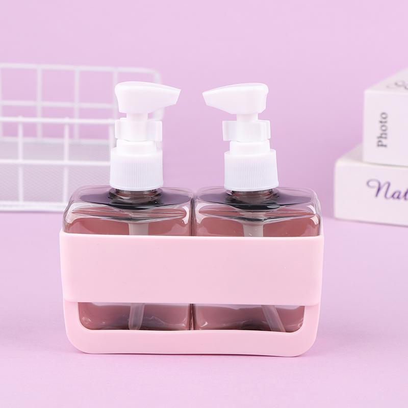 Ensemble de Bouteilles de Voyage 2/3/4-en-1 Combinaison Shampooing Gel Douche Savon pour les Mains Lotion Flacon Vide Fractionné Kit de Voyage Accessoires