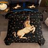 Unicorn in captivity Duvet Cover Set UK Single Double Queen US Twin Full King Size Among Bed Linen Set