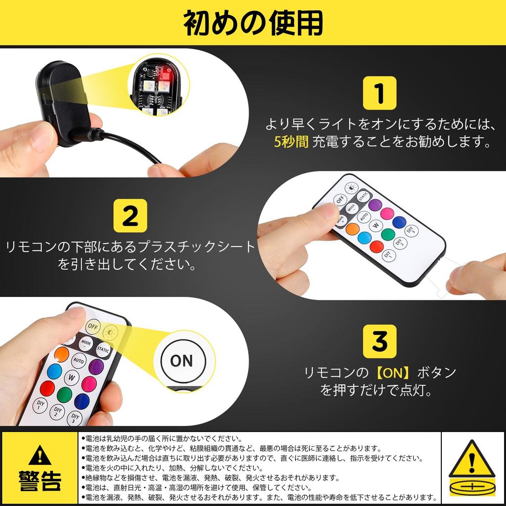 Futwod Strobe Light, Small Warning Light, Strobe, Car LED, Remote