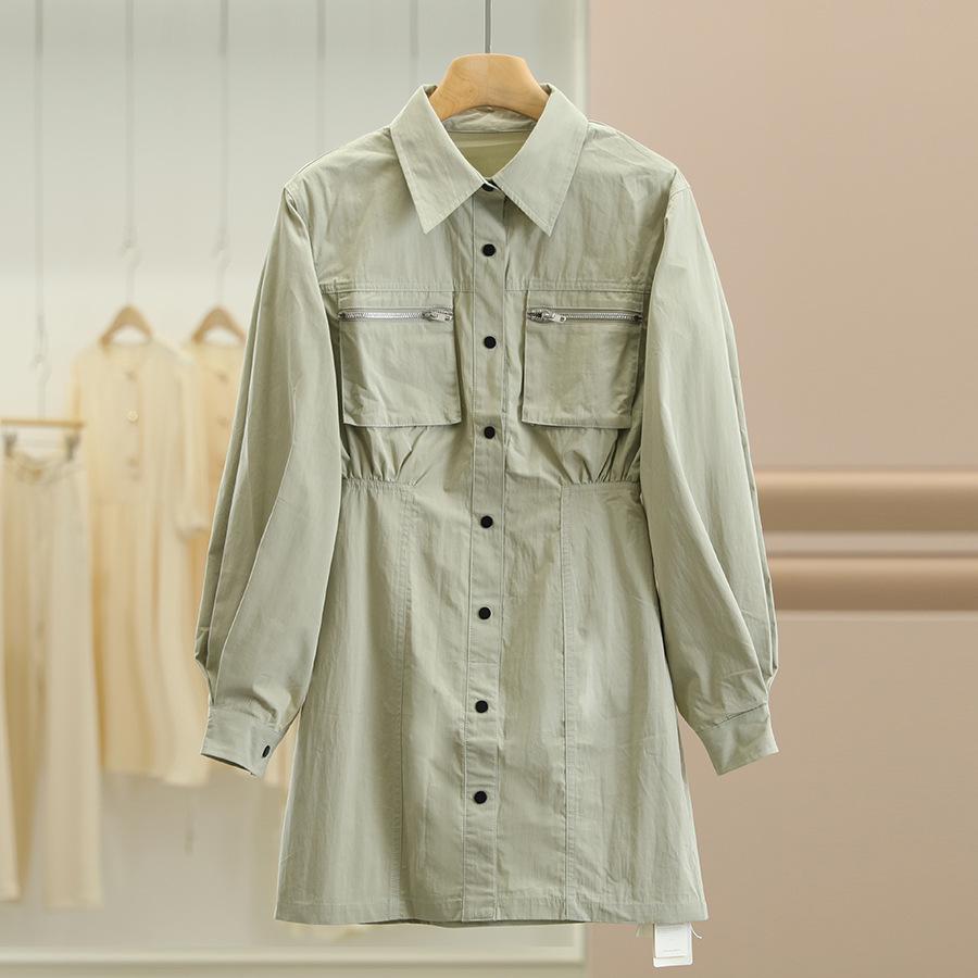 

Платье приталенного силуэта однотонное для женщин, коллекция осень 2025 Large