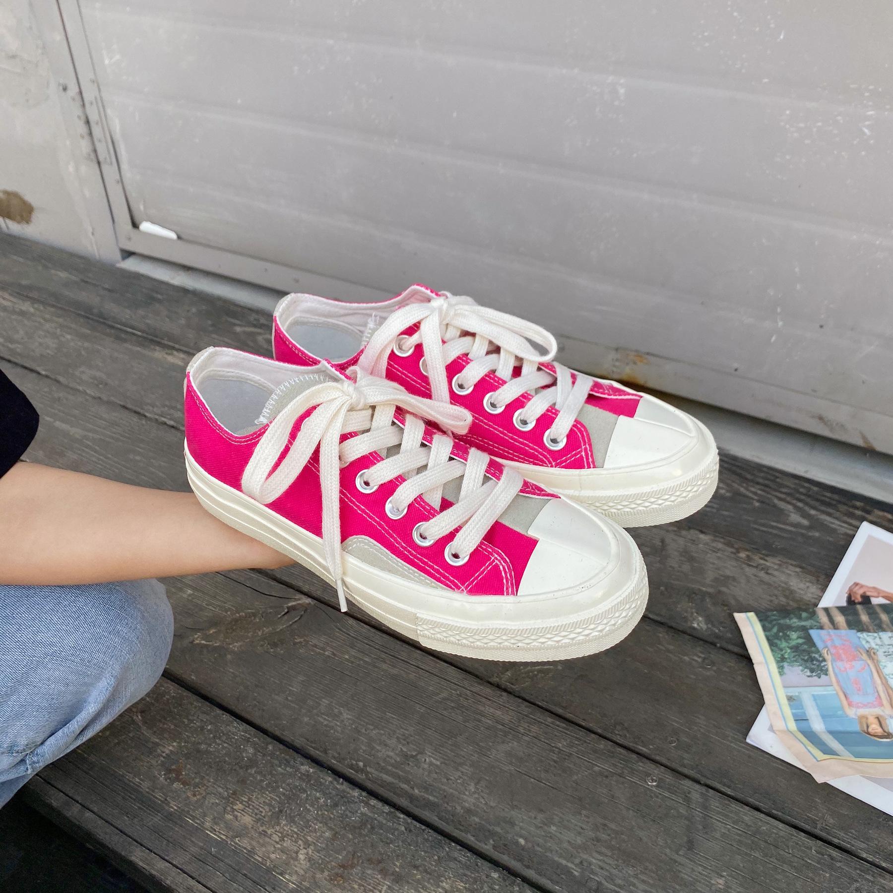 Модные новые белые парусиновые туфли с низким вырезом — фото 8