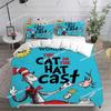 Der Kater mit Hut Bettwäsche-Set Bedrucktes Bettwäsche-Set Mit Kissenbezug Bettdeckenbezug Einzel Doppel Queen Super King Größe Kinder Erwachsene