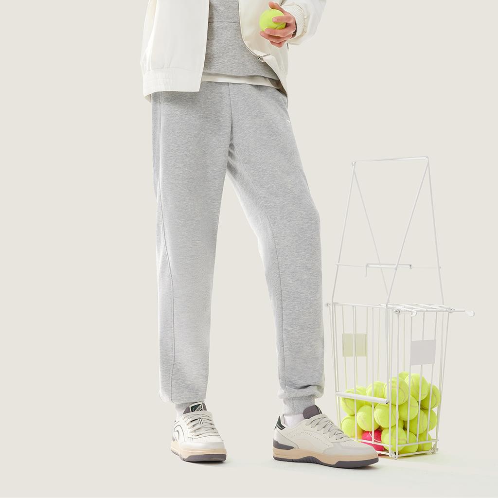 Li Ning Sports Lifestyle Series Logo Embroidered Knitted Sweatpants Men Sweatpants AKLV869-1