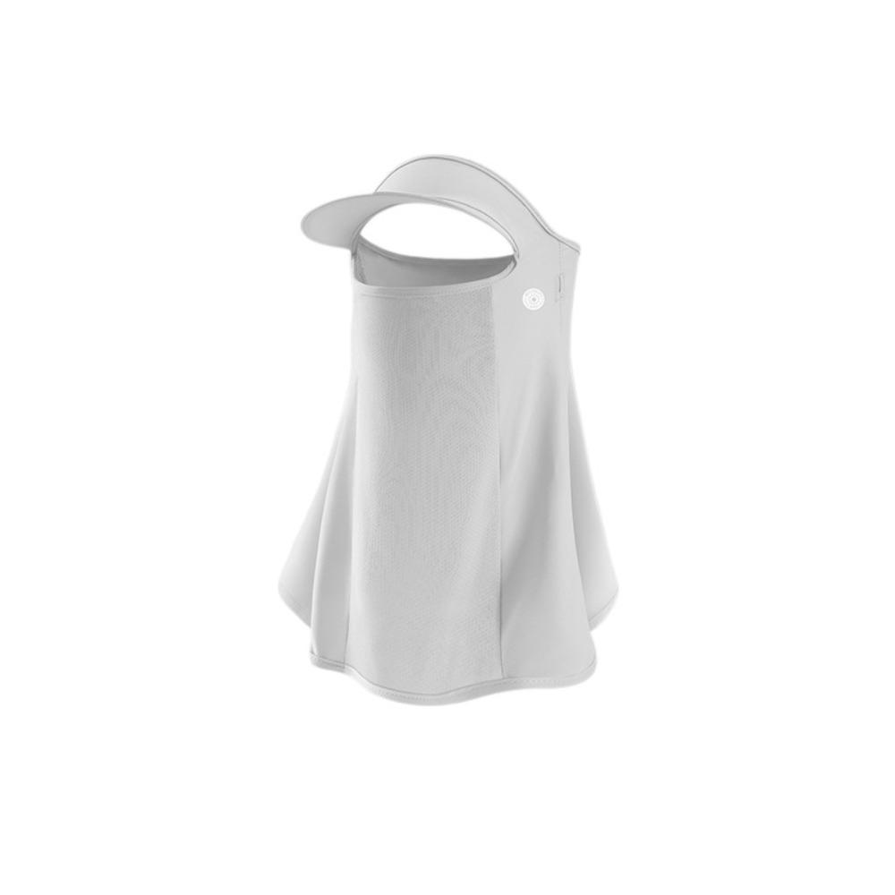 

UPF50+ Anti-UV Neck Scarf Ice Silk Sunshade Face Mask Trendy Sun Protection Mask Summer серый