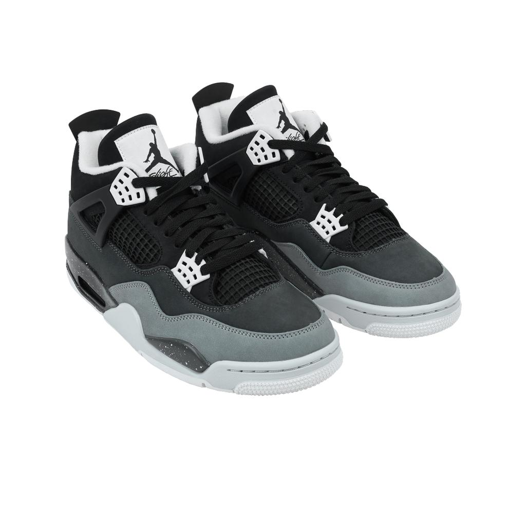 Air Jordan 4 Retro Fear 2024 Scarpe da Ginnastica da Uomo Nero Bianco Antracite FQ8138-002