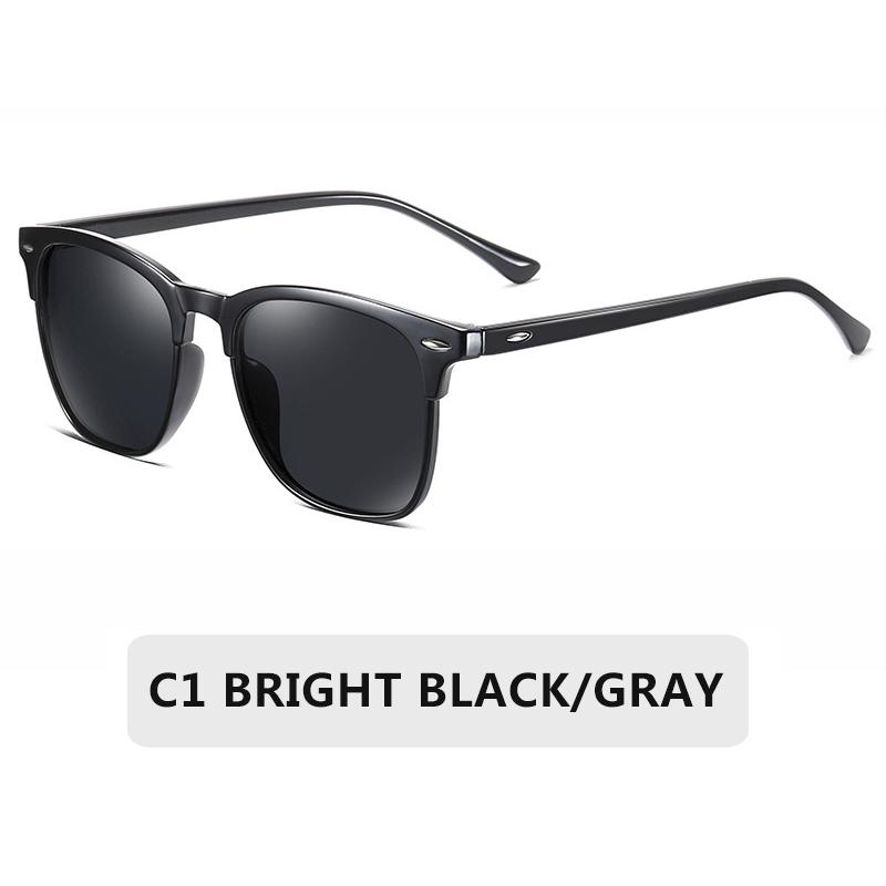 Ochelari de soare polarizați de epocă Bărbați Femei Ochelari de soare Ochelari de soare Semi fără rame Nuanțe clasice UV400