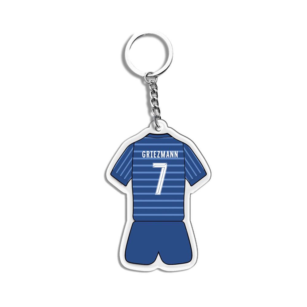 Porte-clés Joueur Étoile: Messi, Ronaldo, Neymar - Souvenirs et Cadeaux de Football en Acrylique