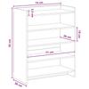 Shoe Cabinet Reclaimed Wood Look 73.5 x 36 x 92 cm Engineered Wood