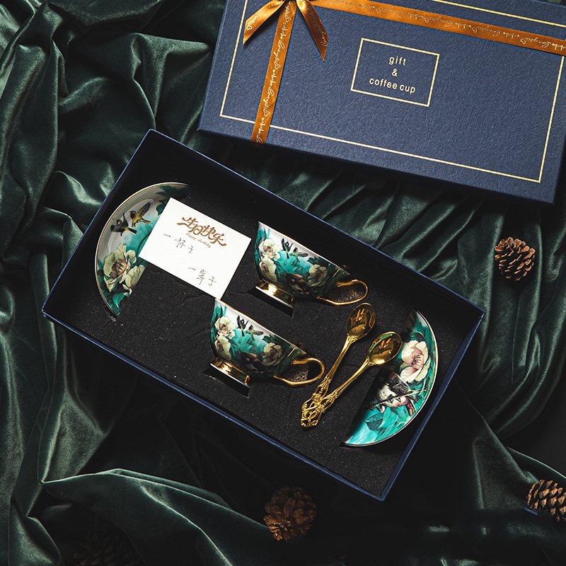 Cuckoo Bird Ceramic Coffee & Tea Cup and Saucer Gift Set