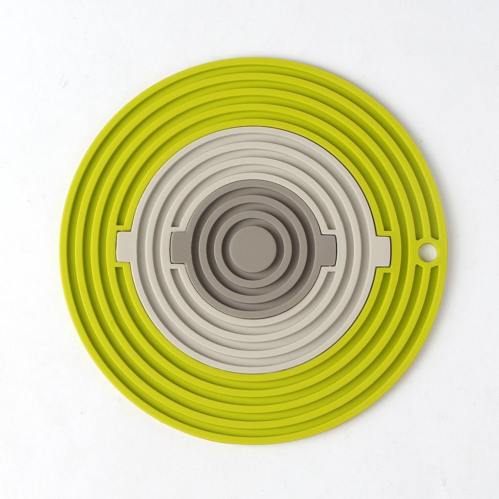 3-in-1 Detachable Silicone Pot Holder (Green) Dish Coaster