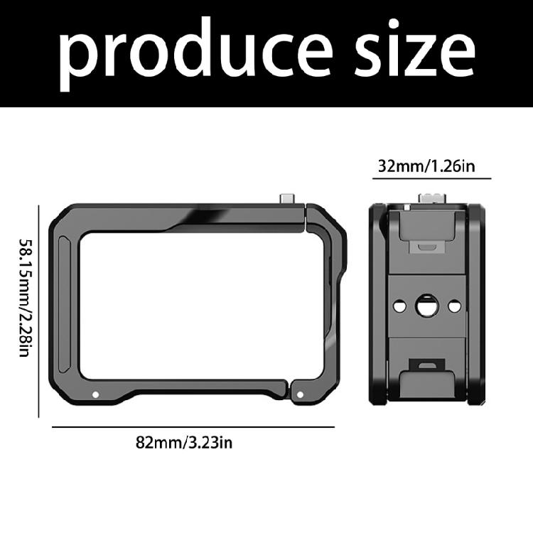 Cage Mount Rack For Action Cameras Quick Switching Horizontal Vertical Shoot Multiple Accessory Support Stable Recording