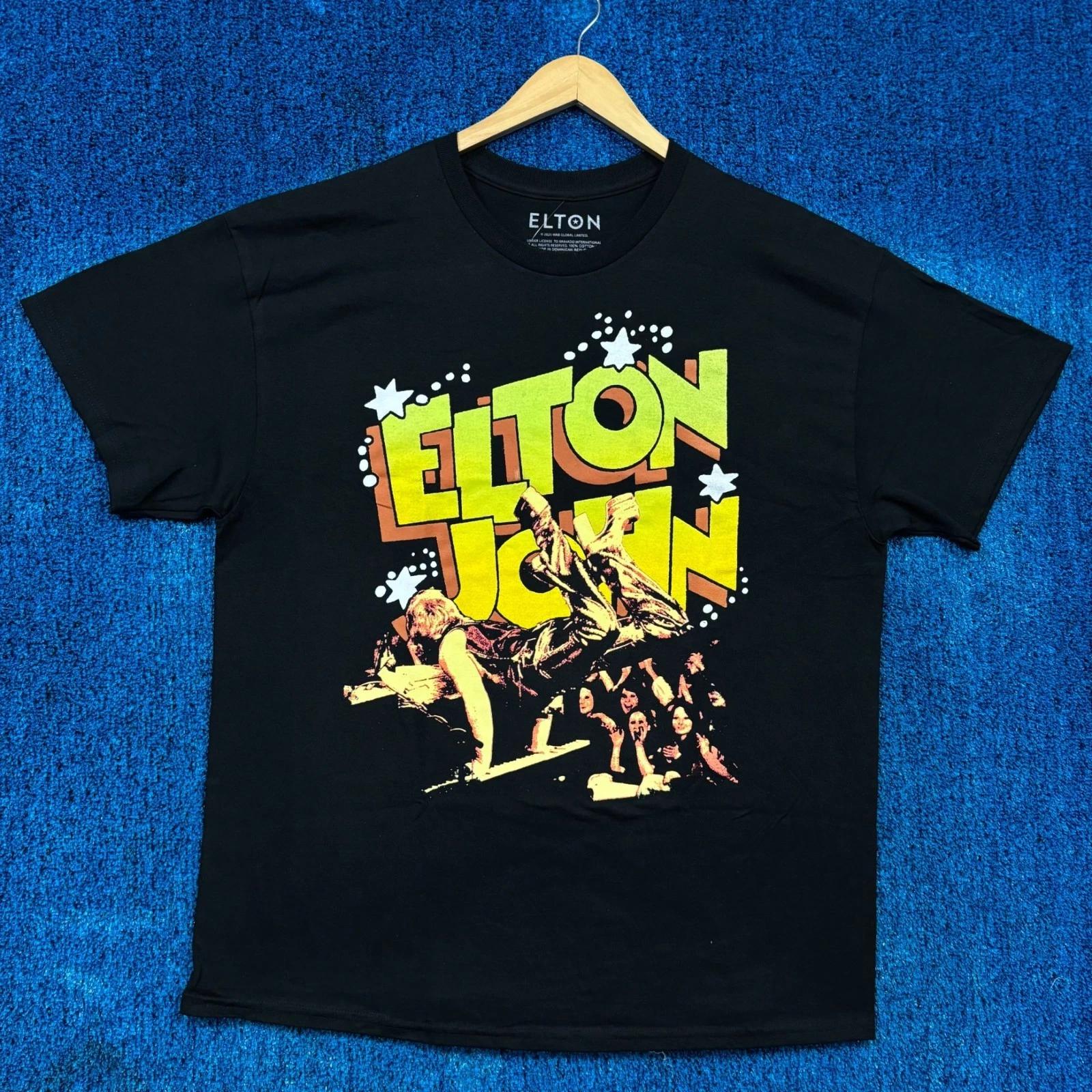 

Elton John The Rocket Man Piano Live Performance Rock Tee XL XL