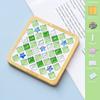 Square Round DIY Mosaic Cup Mat Mosaic Glass Bamboo Pad Creative Handmade Coaster  Toys