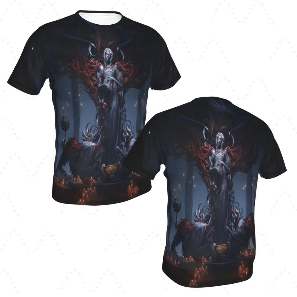 Top Black Craftsman Cult Style 2026 Men's T-shirt Loose Short Sleeve Cotton T-shirt Gothic Skull Wing Design Oversized T-shirt