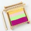 DIY Knitting Machine Wooden Hand-Woven DIY Woven Set Loom Sewing Machine  For Children Kids Gifts