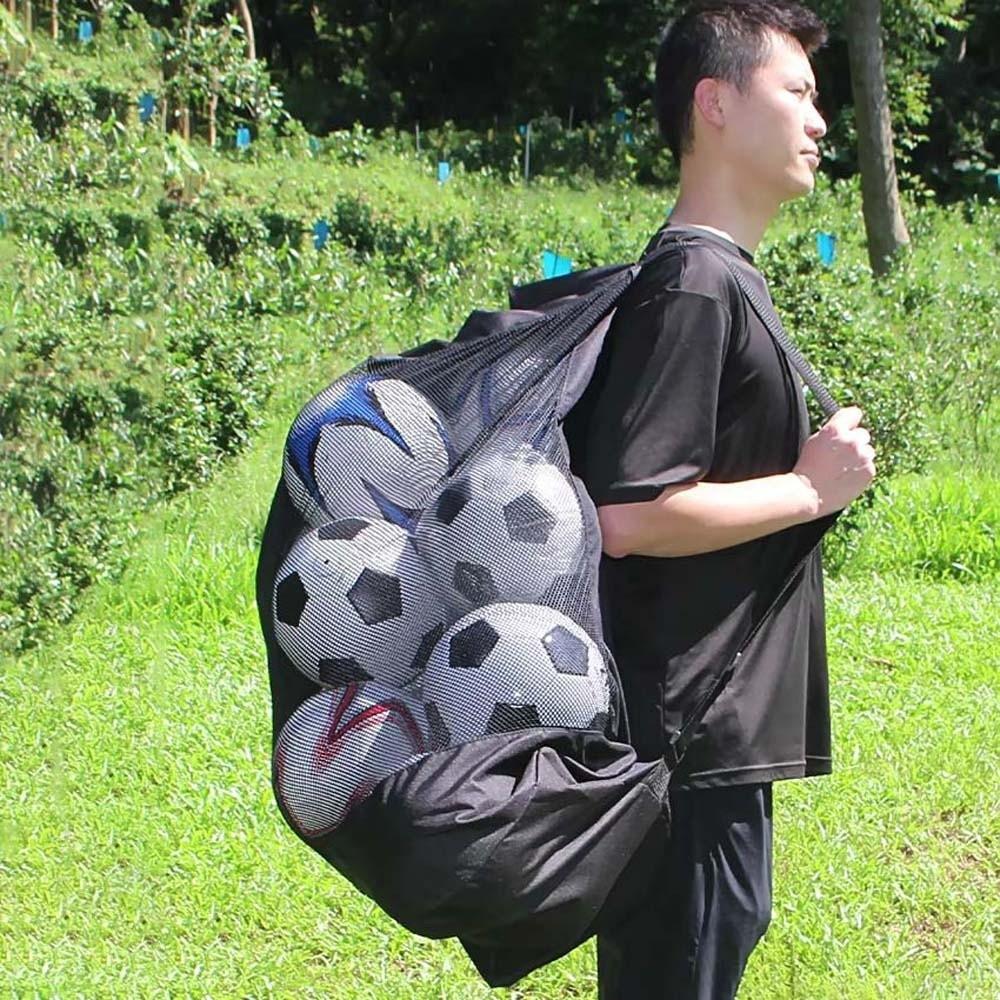 Durable Footballs Storage Bag Lightweight Basketballs Mesh Bag  Competition