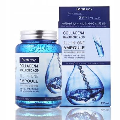 FARM STAY Collagen Ampoule  250 ml -  Ampułka z kwasem hialuronowym i kolagenem
