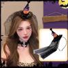 Pumpkin Halloween Witch Hat Headband Spider Cone Hat Hair Hoop  Photo Props