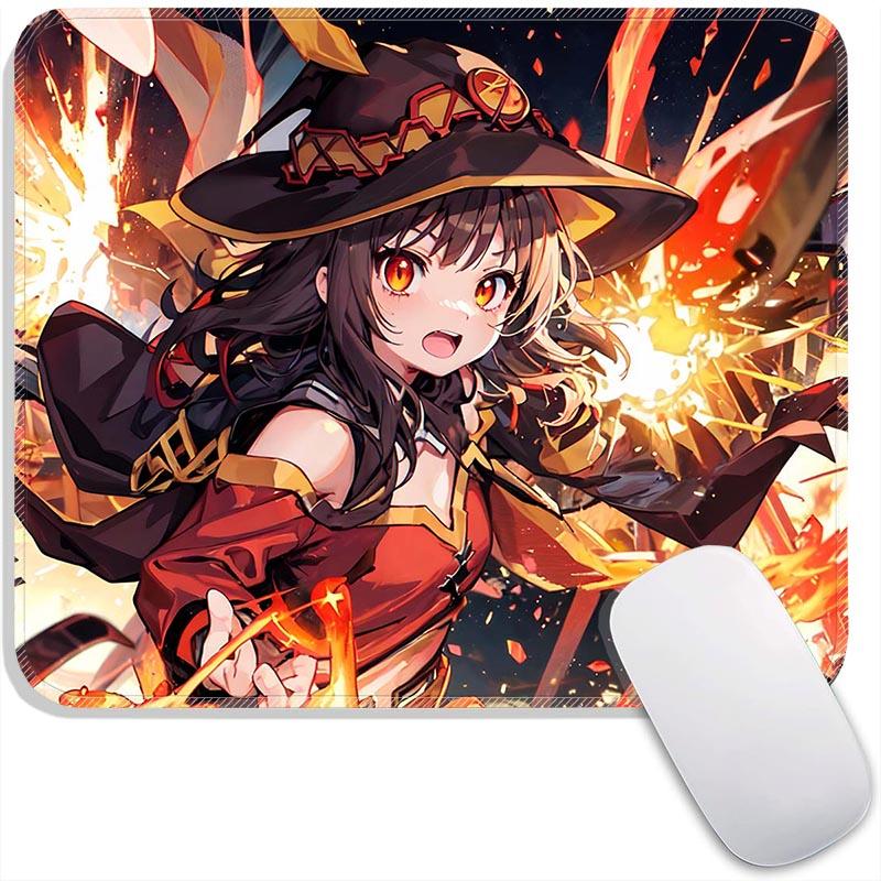 Kono Suba Standard  Anime Mouse Pad Small Gaming Mousepad Gamer Accessories Travel MousePads PC Non-Slip Office Mousemat