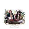 Stand Acrilico Grande Ornamenti Cartone Animato Pirata Luffy Sauron Espositore da Tavolo Spettacolo di Fumetti Vendita All'Ingrosso Consegna