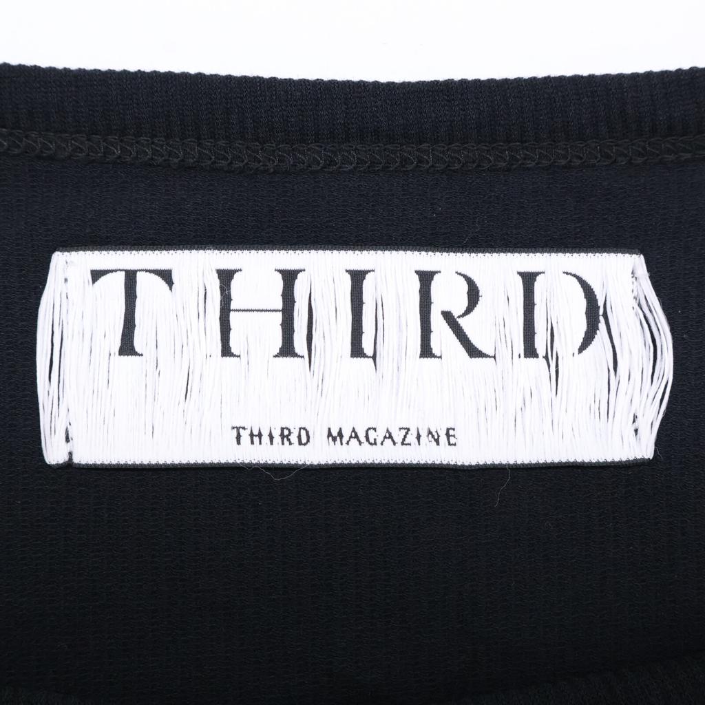 THIRD MAGAZINE A0833UA Black Crew Neck Long Sleeve Dress Dress 2 blackUsed