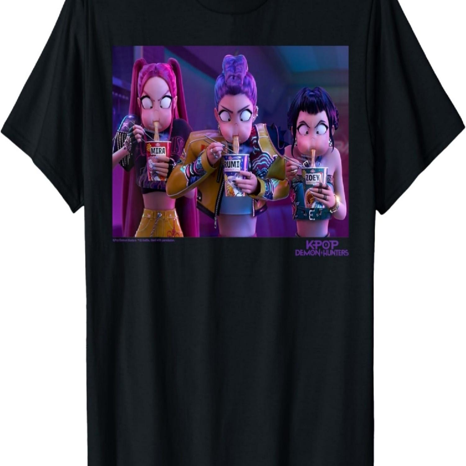 

Mira Rumi & Zoey Eating Ramyeon Angrily T-Shirt S чёрный