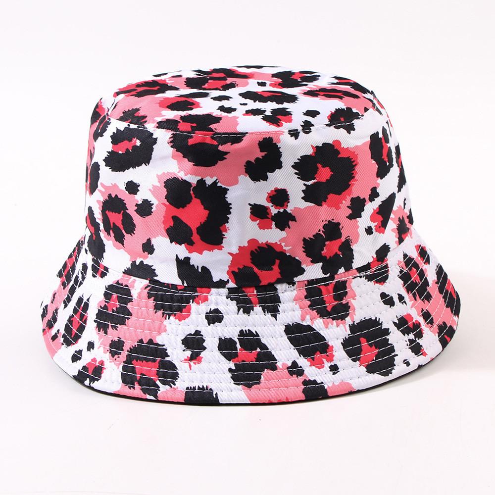 Leopard Print Fisherman Hat Fashionable Versatile Basin Hat Spring Autumn Sun Hat Adjustable Size