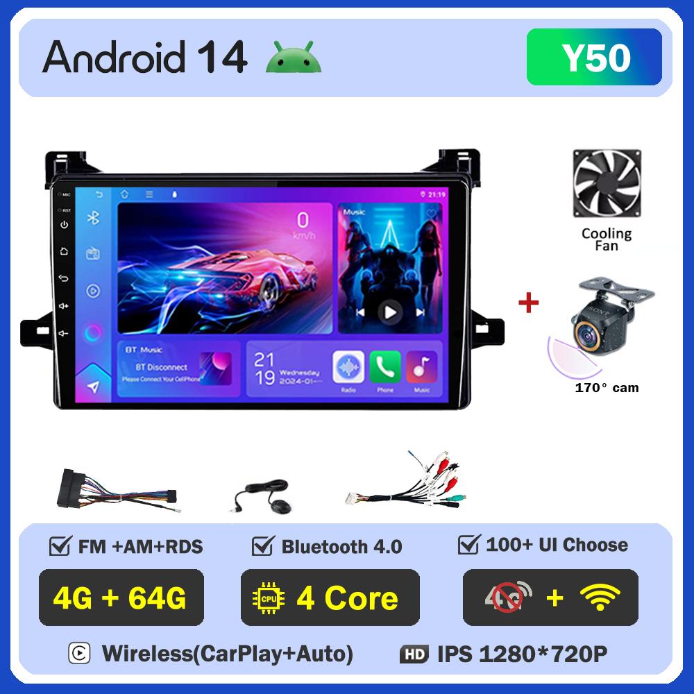 For Toyota Prius XW50 2015 - 2020 Car Radio Player Car Carplay Screen Autoradio Mirror Link Car Intelligent Systems Touch Screen