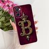 Klar Für Realme RMX3491 Hülle Für Realme 9i 4G Hülle Luxuriöse Krone A-Z Buchstaben 2D Flaches Muster Weiche Handyhülle Für Real me 9i 4G