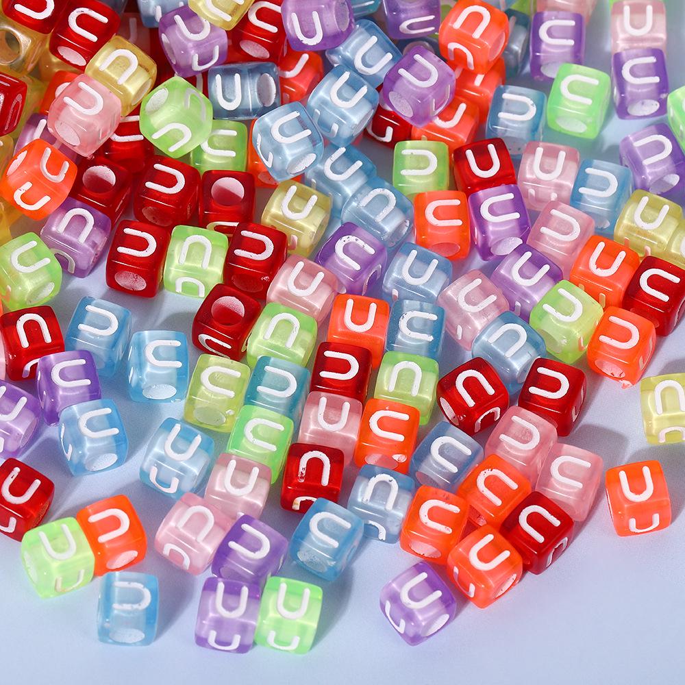 Colorful A-Z Letter Beads for DIY Jewelry & Educational Bracelets