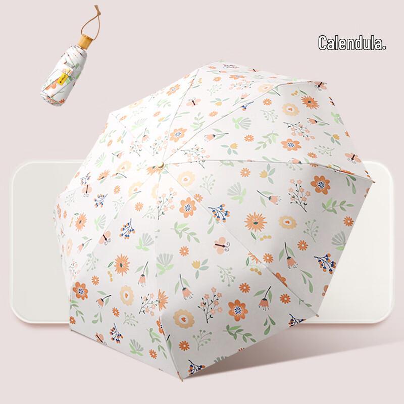 PULIAN Floral Dual-Use Folding Umbrella