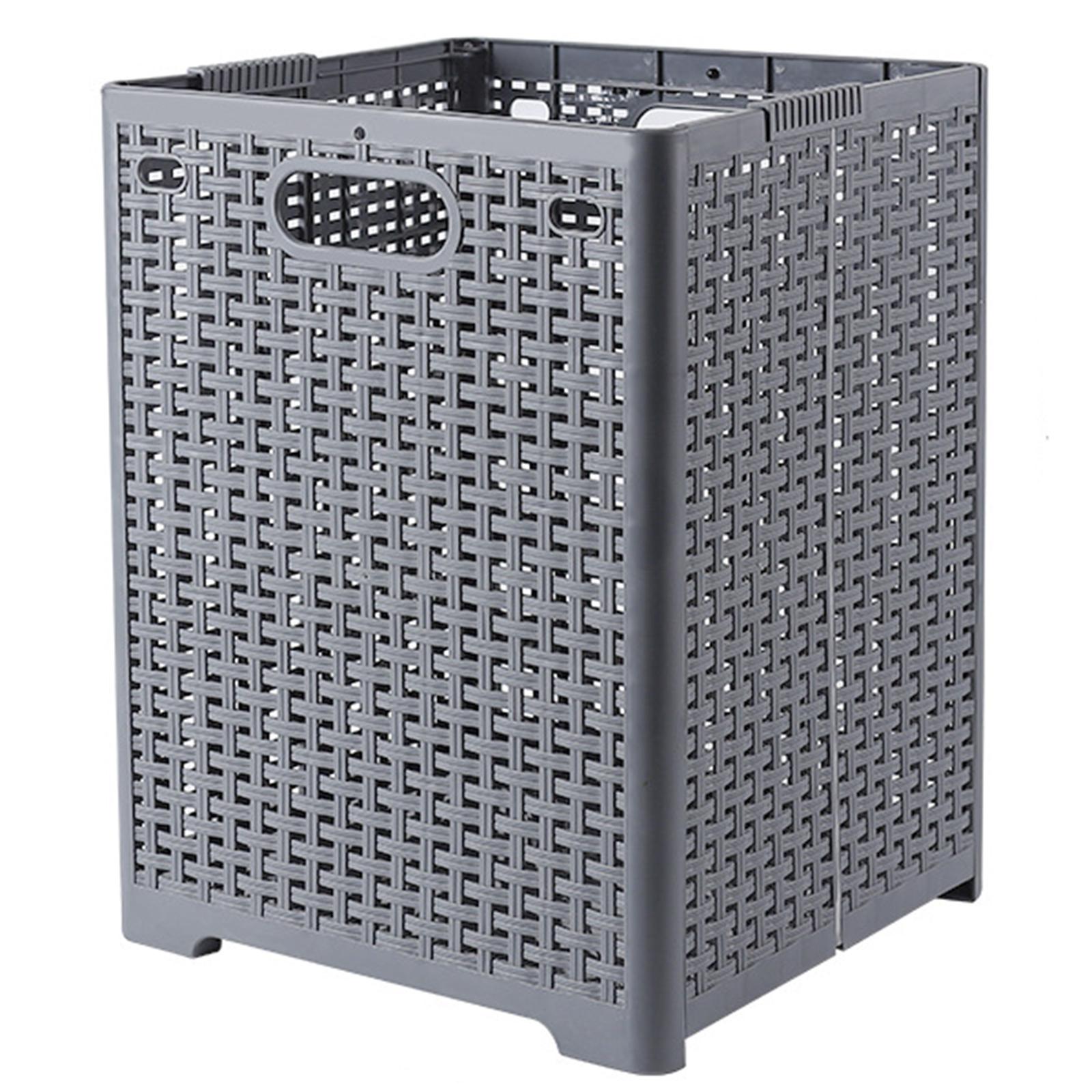 

Size L Foldable PP Laundry Basket Clothes Hamper Storage Holder for Home Bathroom A