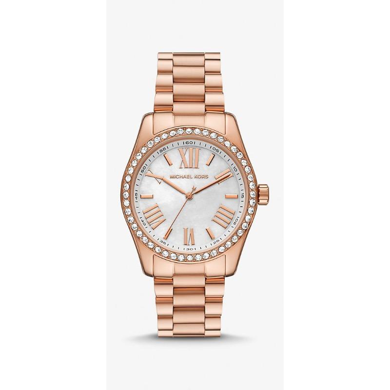 Michael Kors Lexington Pavé Rose Gold-Tone Watch and Jewelry Gift Set MK1088SET розового золота