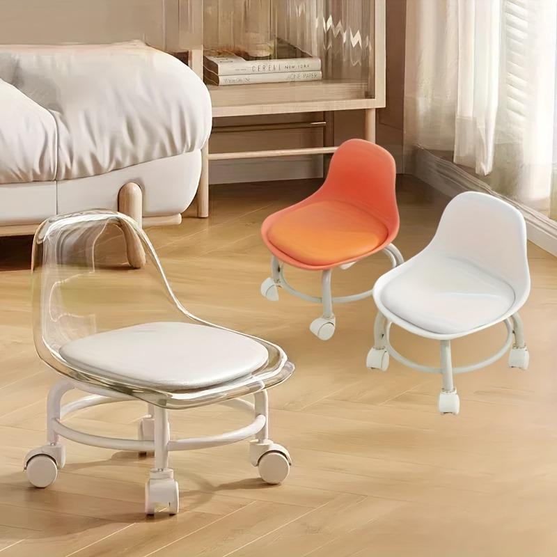 Household Round Stool, Thickened Small Chair, Plastic Round Stool, Modern and Simple High Stool, Dining Table Stool, Stackable