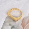 Fashion Personalized Index Finger Ring Niche Design Geometric Twist Open Ring Temperament Retro Couple Ring for Girlfriend Simple Geometric Ring