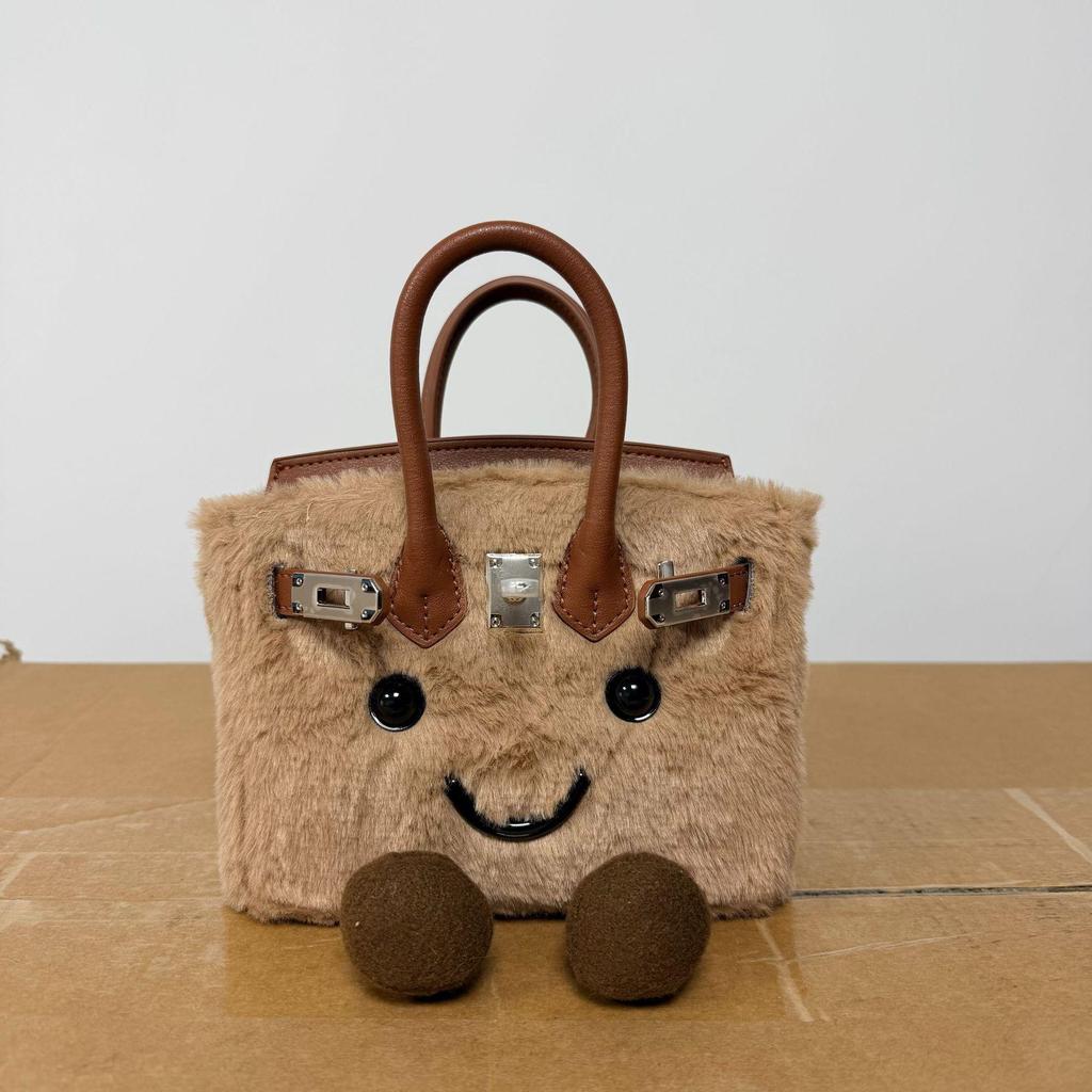 Jllycat Cute Fluffy Platinum Doll Crossbody Elf Handbag