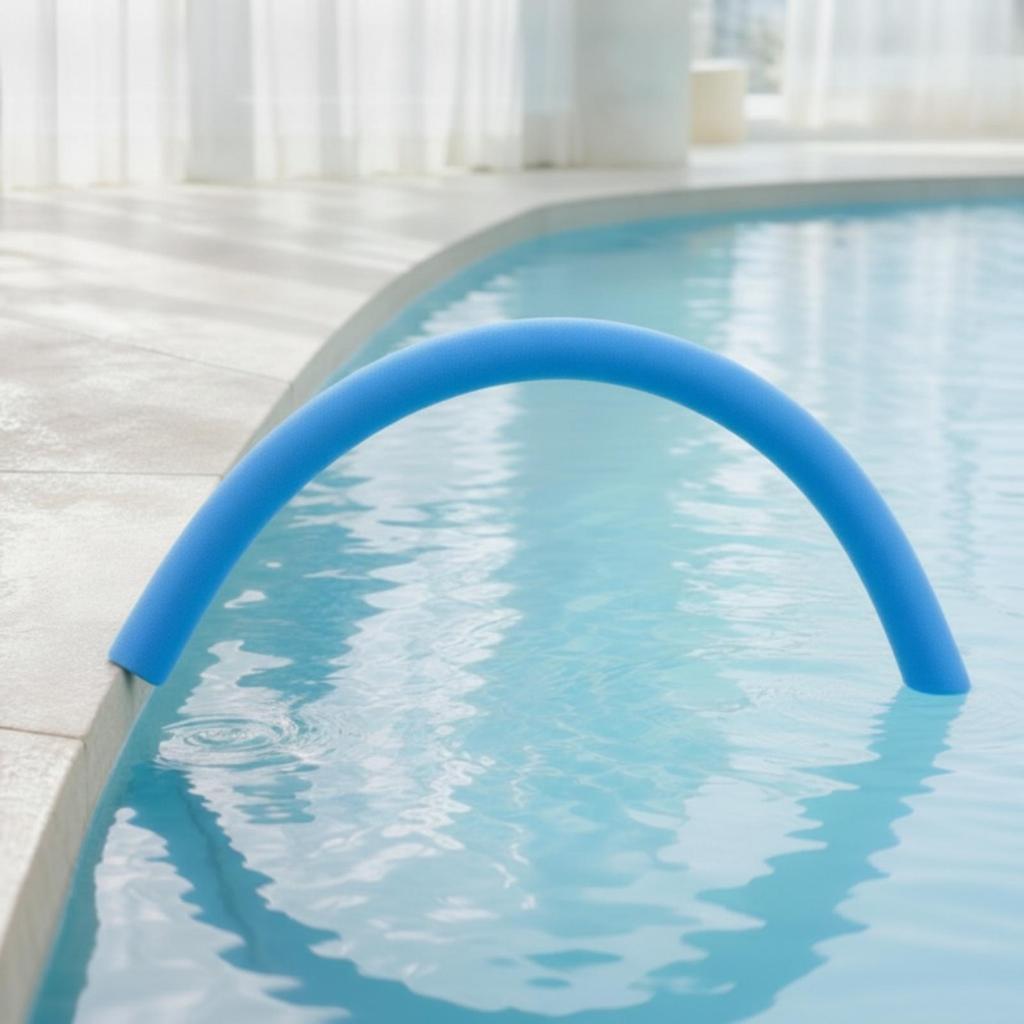 Foam Pool Noodle 150 Cm Long Swim SpongeLike Texture Swimming Support Rod Green Solid