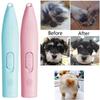 Portable Pet Electric Hair Trimmer Waterproof Low Noise Cat Paw Shaver with LED with Clean Brush Pet Foot Trimmer