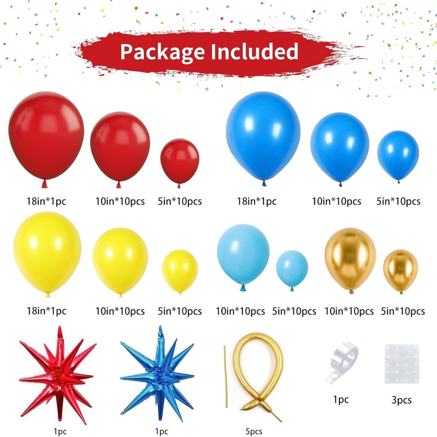 Circus Cartoon Theme Birthday Balloon Set for Party Decorations