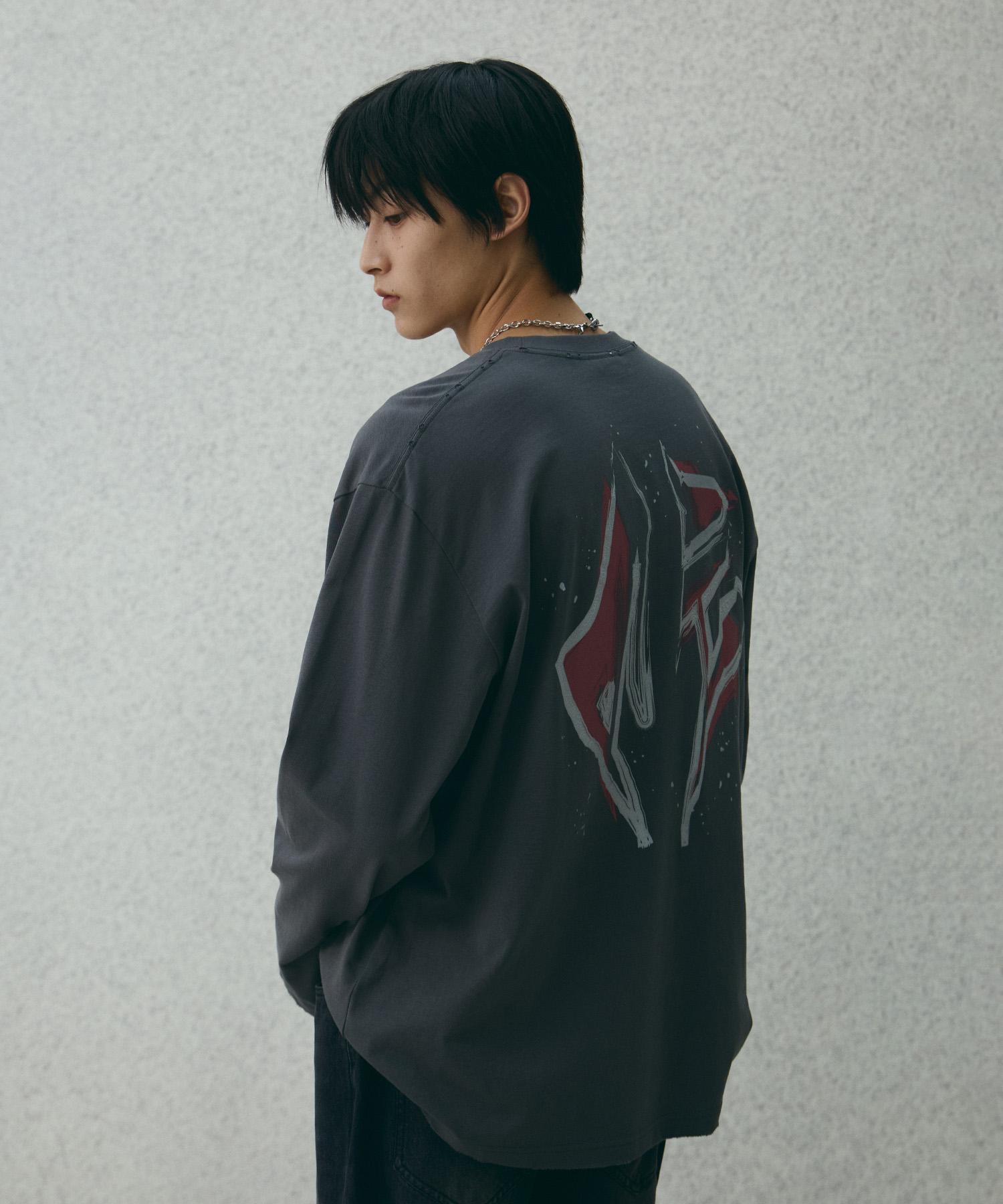 Divine Distance Vintage Graffiti Long Sleeve [Charcoal] M