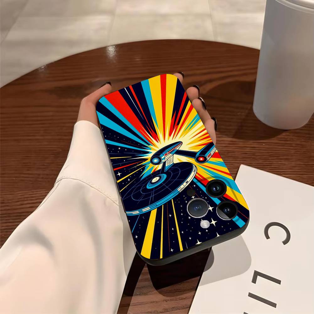 

S-Star T-Trek Phone Case For iPhone 17,16,15,14,13,12,11,Pro,X,Xs,MAX,Plus TPU Soft To Skin-friendly Cover iPhone13PRO