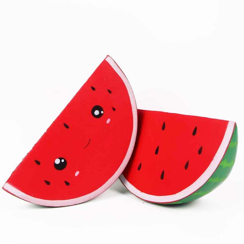 קאוואי אבטיח ג'מבו סקווישי פרי מדומה ריבאונד איטי ריח לחם צעצוע לחיץ להקלה על מתח לילדים מתנת חג המולד