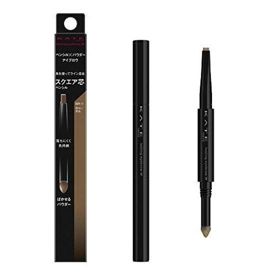 KATE Lasting Design Eyebrow W (Square) BR-1 Bright Brown 0.5 grams (x 1)