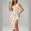 Spring/Summer New Arrivals USA Ins Style Printed Leopard Print Strappy Dress